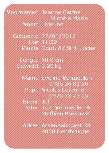 geboortekaart